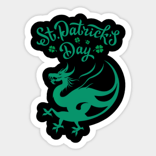 Dragon St Patrick's Day Sticker